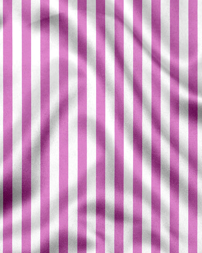 Phlox Pink and White Awning Stripes Cotton Shirt