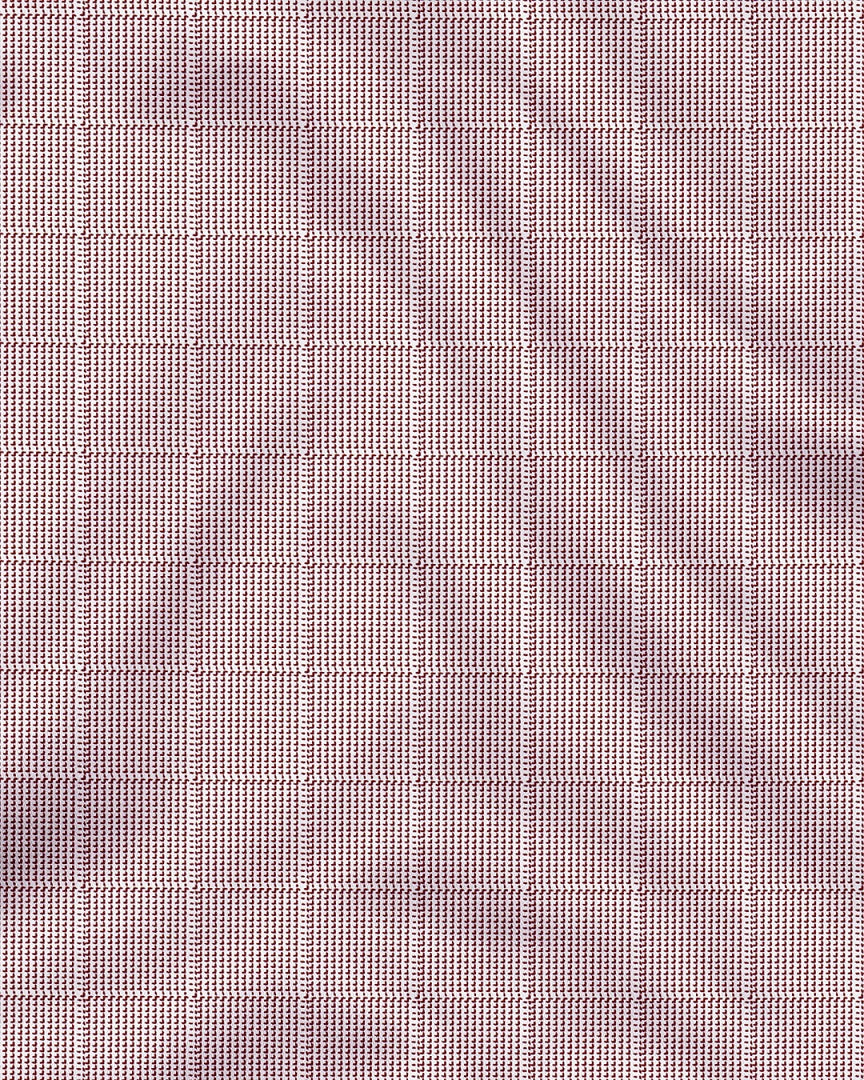 Fudge Brown and Frost White Checks Cotton Shirt