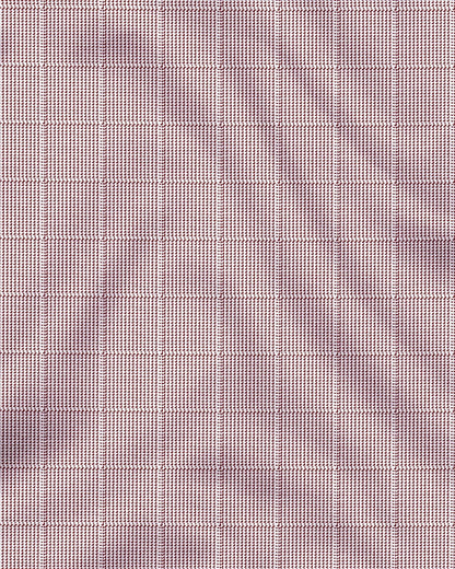 Fudge Brown and Frost White Checks Cotton Shirt