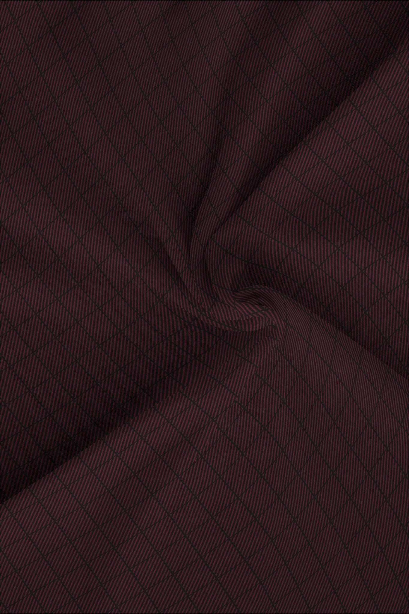 Amaranth Red And Black Windowpane Checks Cotton Premium Egyptian Giza Cotton Shirt