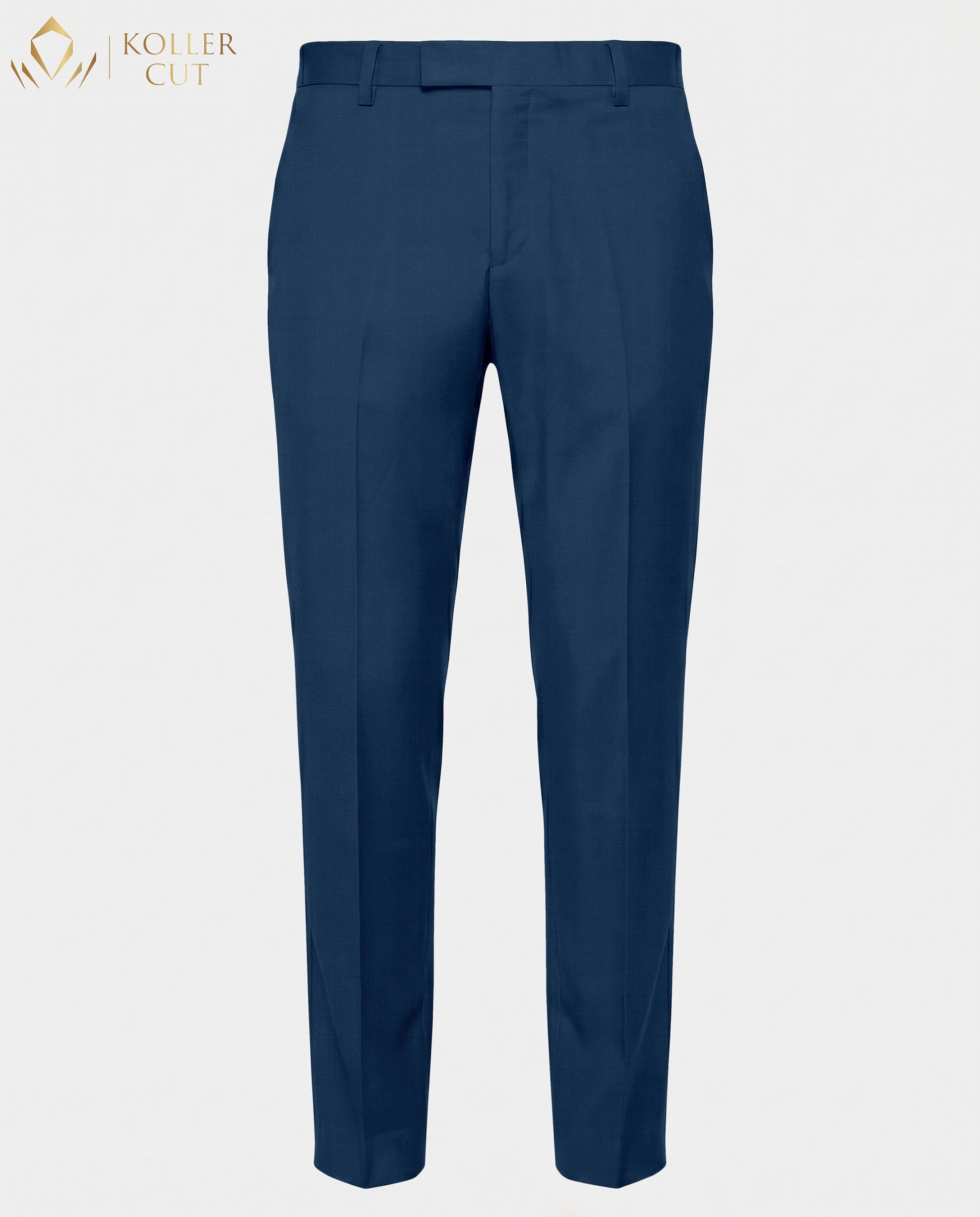 Baltic Blue Wool Rich Slight Stretch Pant