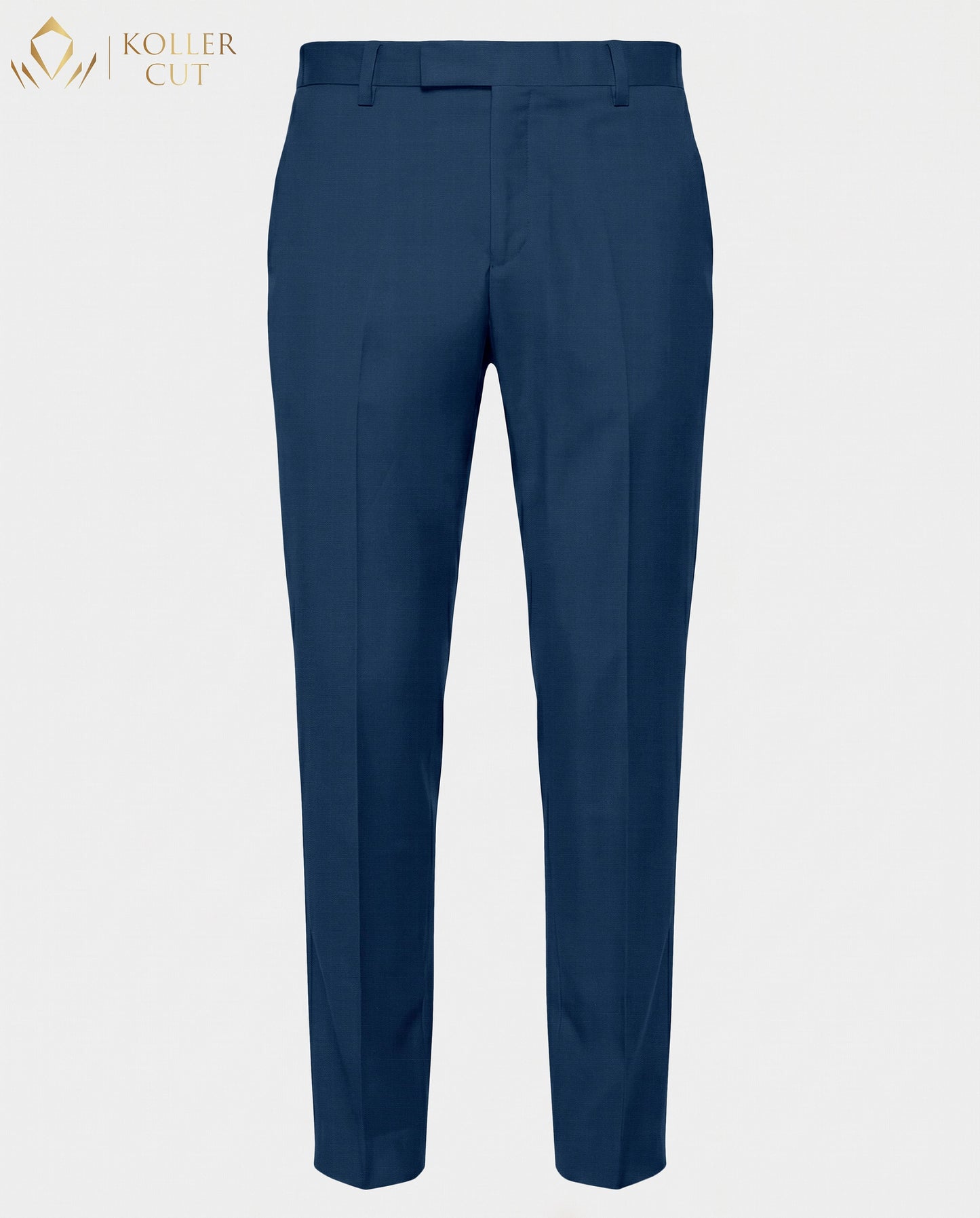 Baltic Blue Wool Rich Slight Stretch Pant