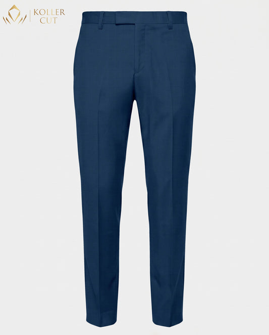 Baltic Blue Wool Rich Slight Stretch Pant