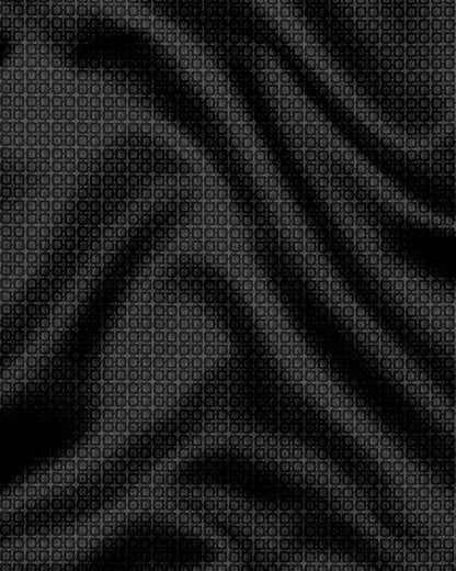Caribou Grey and Jade Black Square Check 2 Ply Giza Cotton Shirt