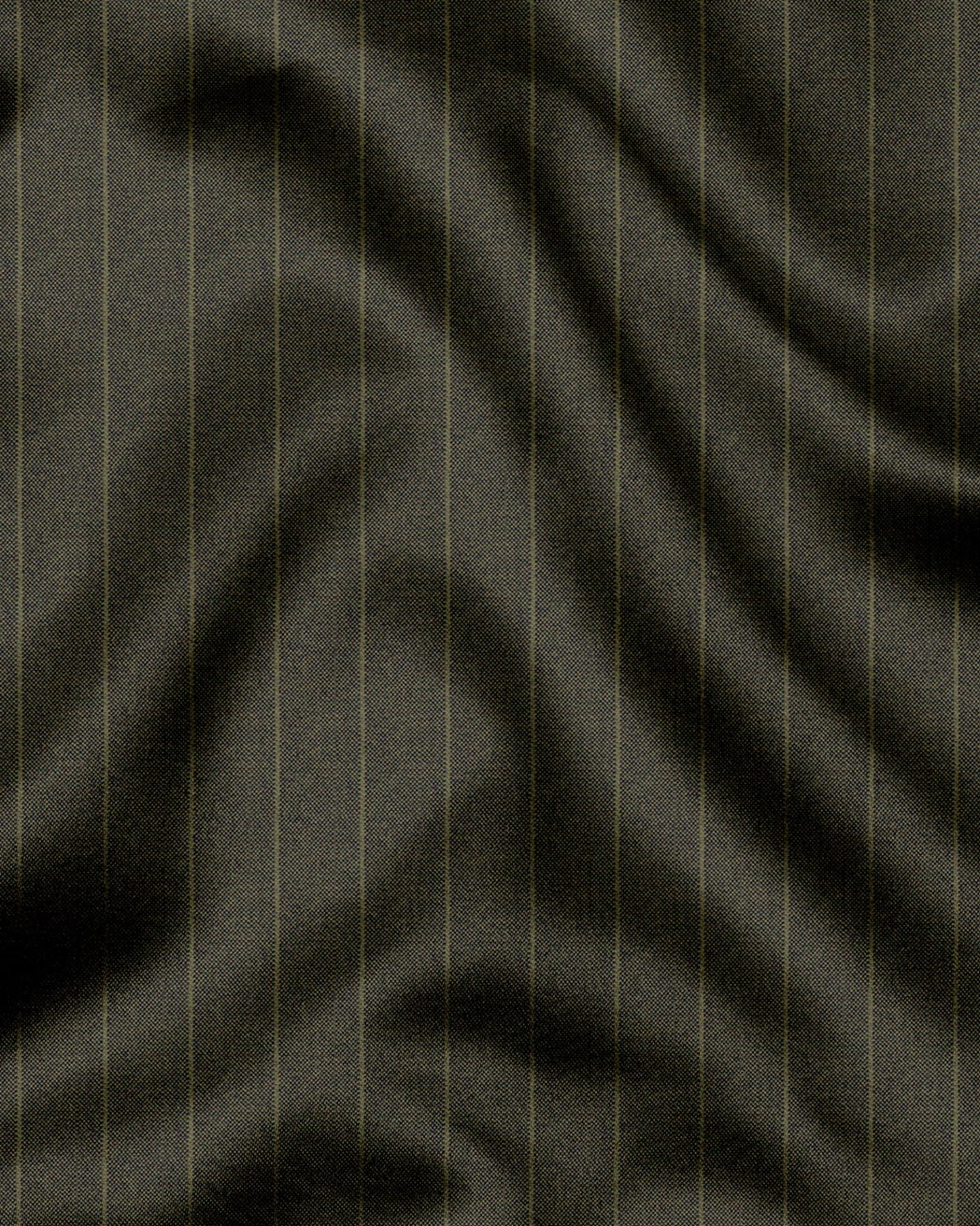 Cypress Green and Olive Green Pinstripes Oxford Cotton Shirt