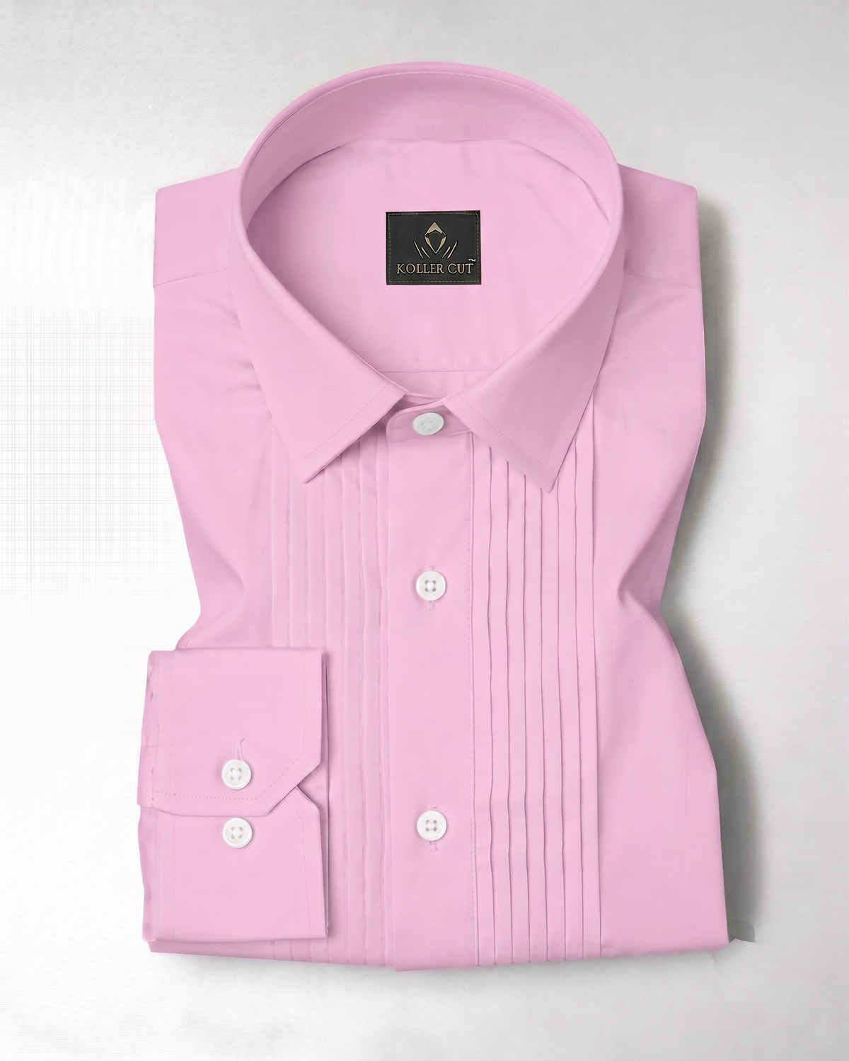 Prism Pink Giza Cotton Tuxedo Shirt