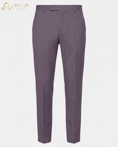 Graphite Purple Wool Rich Slight Stretch Pant