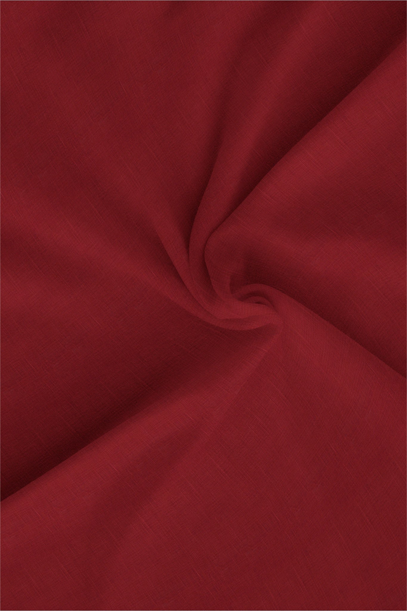 Red Mandarin Collar Cotton Linen Shirt