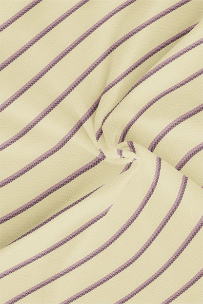 Beige with Millennial Pink and Mellow Mauve Pink Jacquard Stirpes Premium Egyptian Giza Cotton Shirt