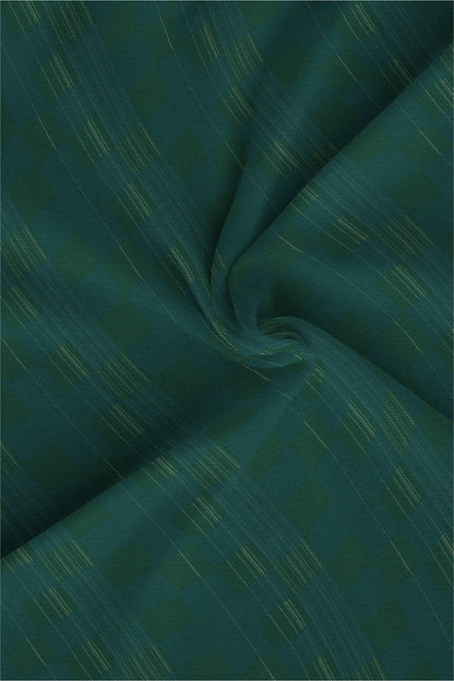 Alpine Green and Myrtle Green Box Checks Premium Egypitan Giza Cottton Shirt