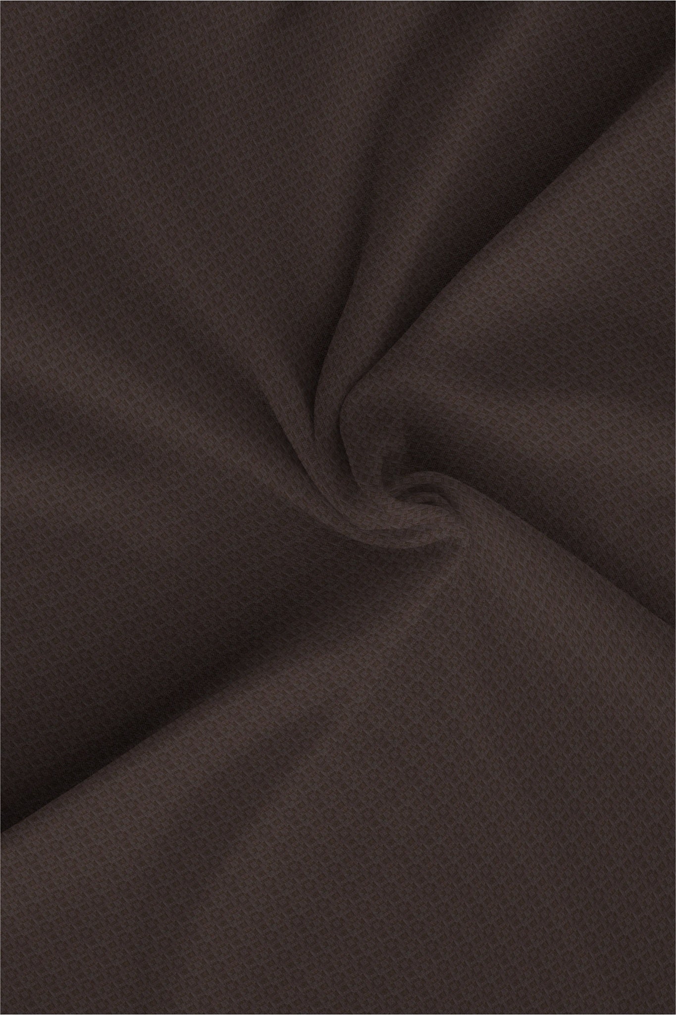 Raisin Brown and Mulch  Brown Jacquard Print Egyptian Giza Cotton Shirt