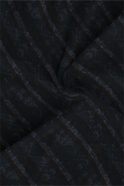 Platinum Gray with Cilantro Green and Tiramisu Brown Multicolored Jacqurd Abstract Stripes Egyptian Giza Cotton Shirt