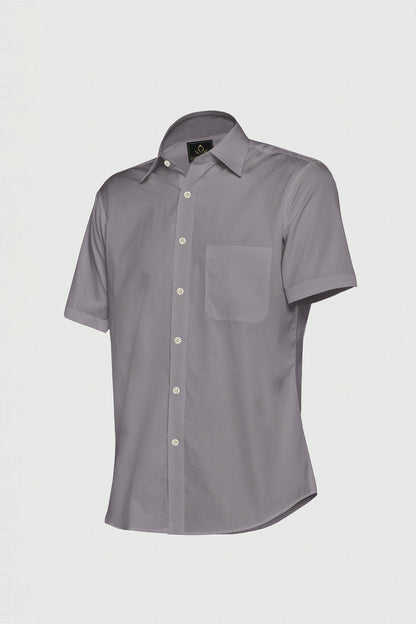 Titanium Gray and Orchid Pink Lock Crimp Mesh Jacquard Print Egyptian Giza Cotton Shirt