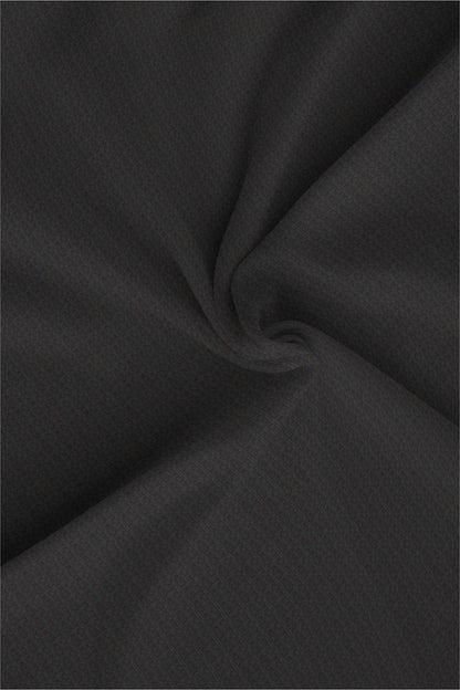 Graphite Gray and Raisin Brown Jacquard Print Premium Egyptian Giza Cotton Shirt