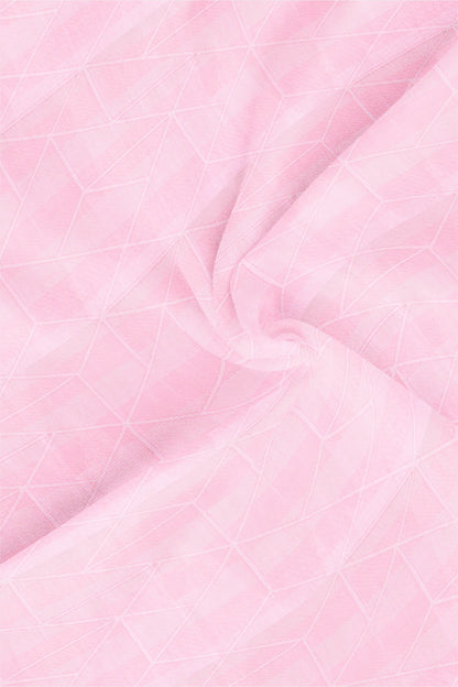Pearl Pink Abstract Jacquard Print Egyptian Giza Cotton Shirt
