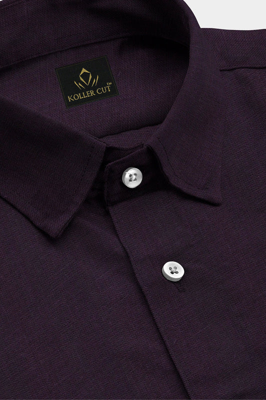 Wine Luxurious linen shirt