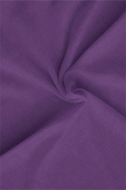 Grape Purple Mandarin Luxurious Linen Shirt