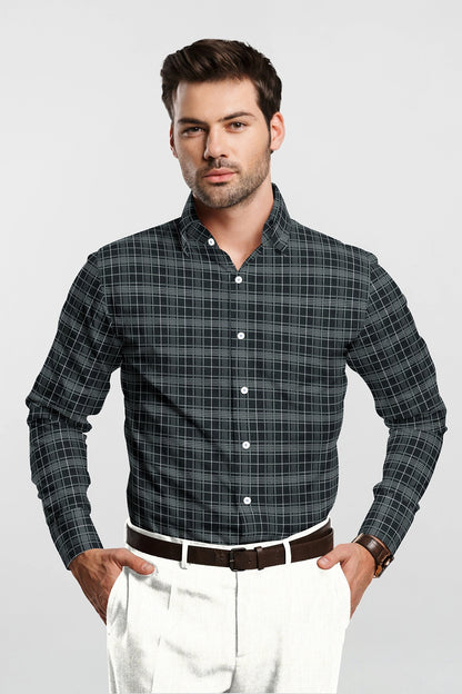 Stitch Custom Shirts in Chennai India - Checks Cotton Shirt