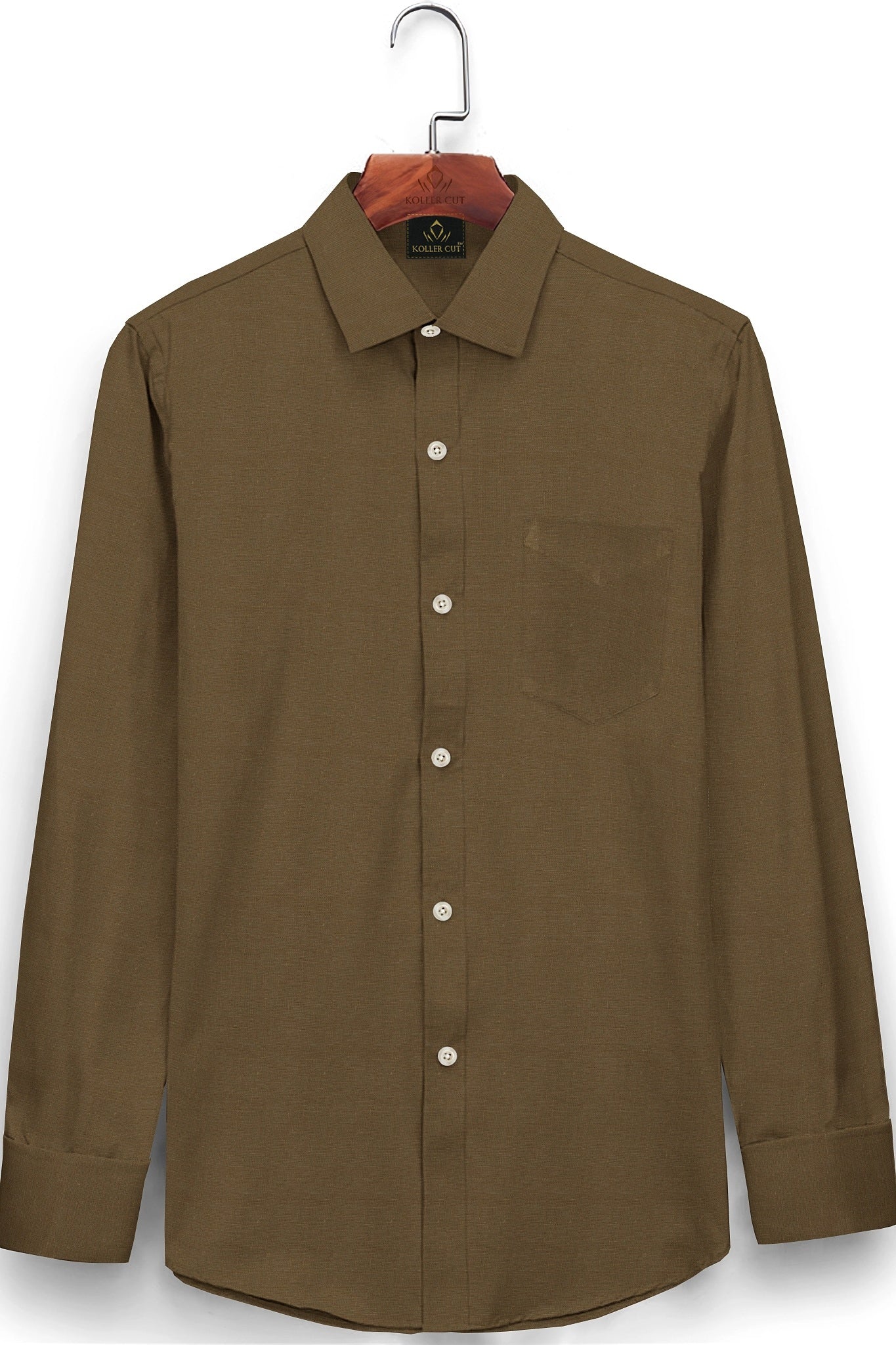 Chamoisee Brown Luxurious Linen Shirt