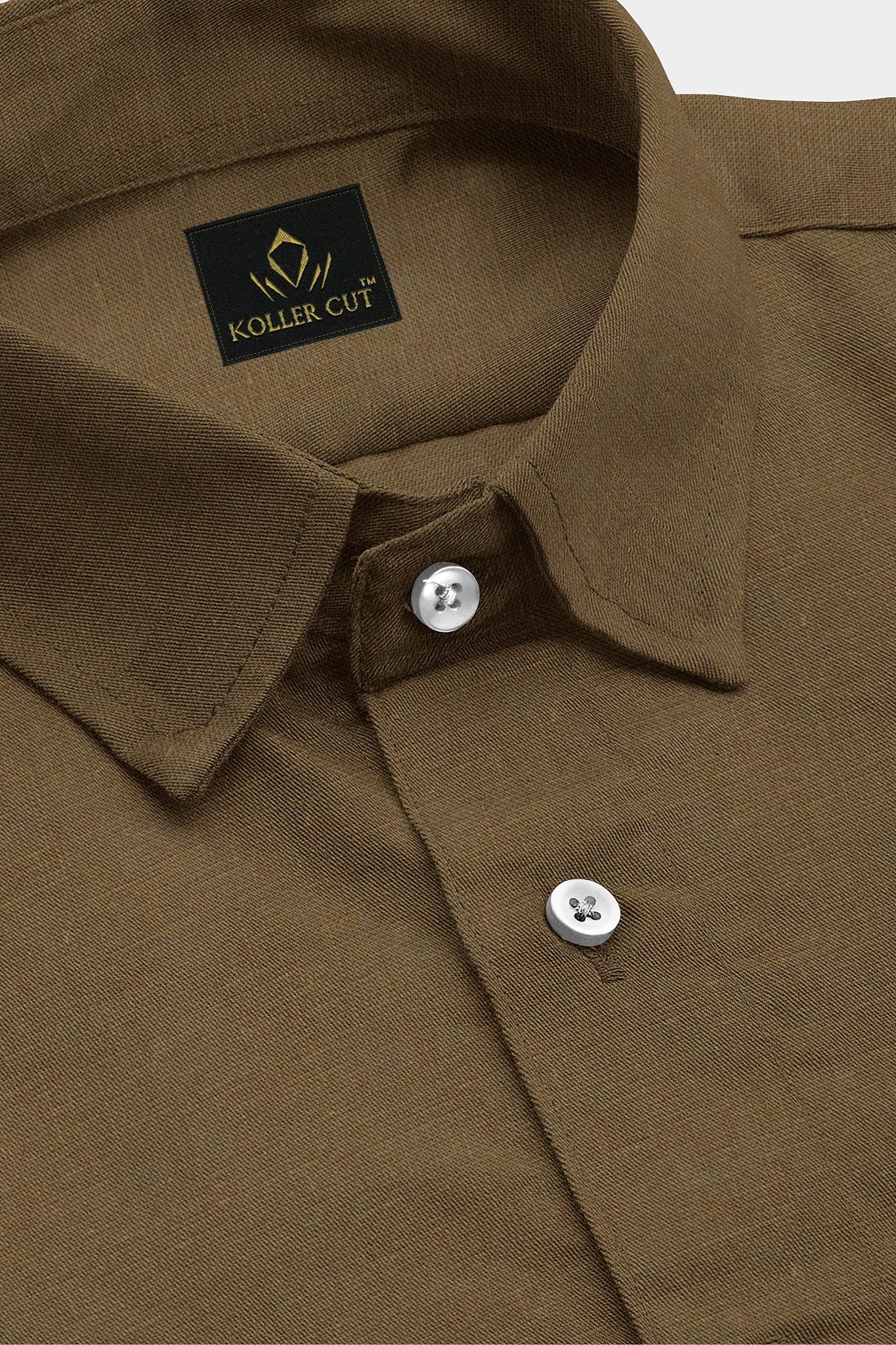 Chamoisee Brown Luxurious Linen Shirt