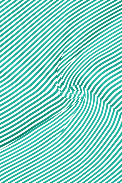 Ambrosia Green and White Candy Stripes Cotton Shirt