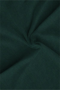 Dark Forest Green Men's Luxurious Linen Shirt