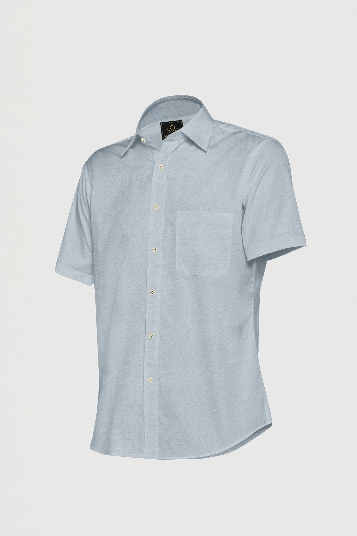 Cloud Grey Men's Luxurious Linen shirt