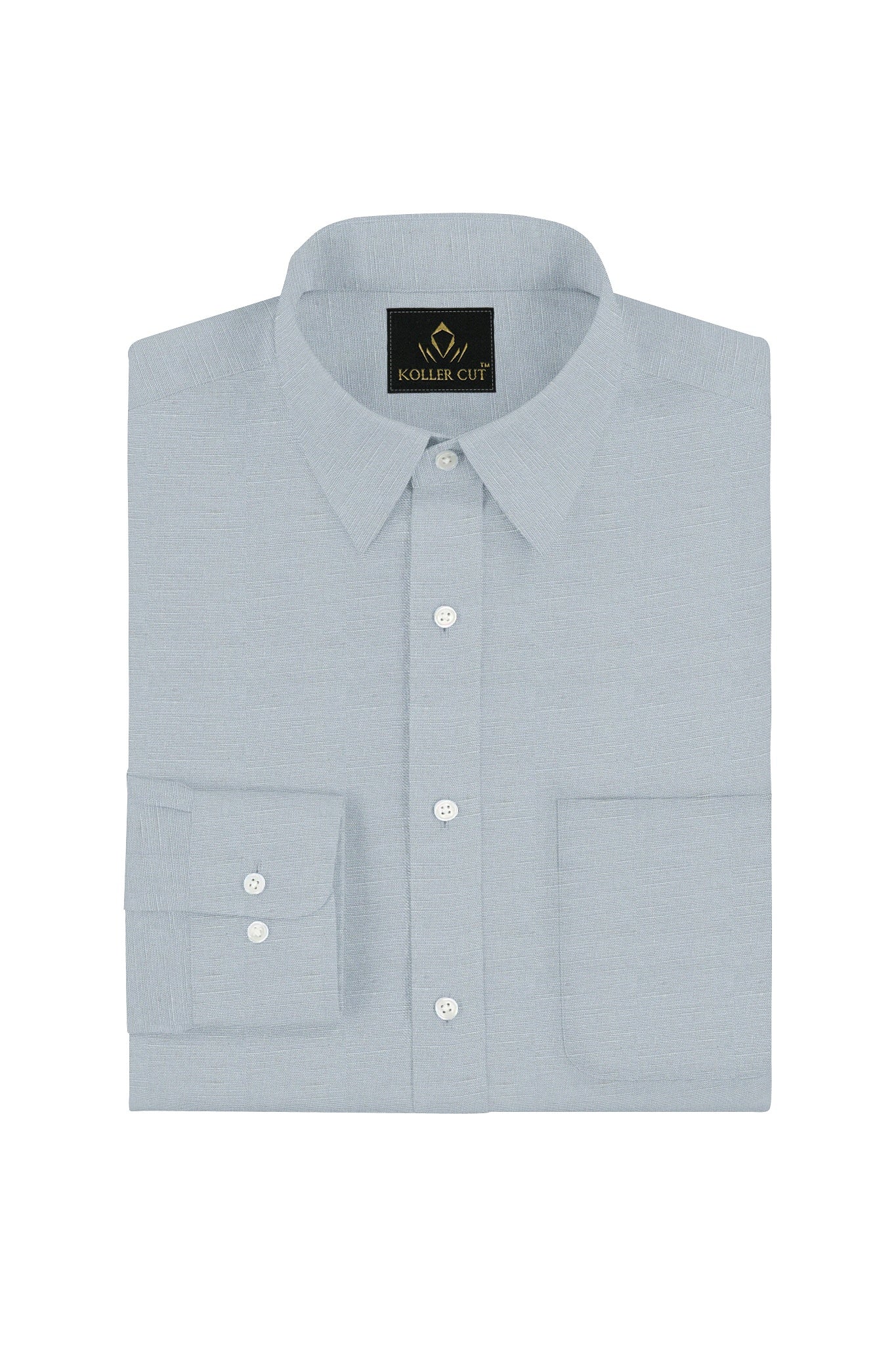 Cloud Grey Men's Luxurious Linen shirt