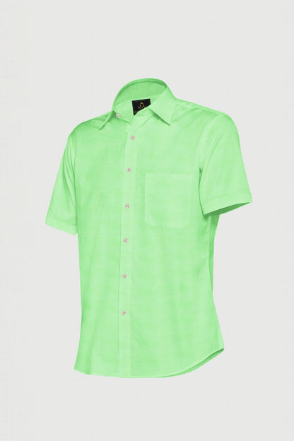 Lime Green Men's Luxurious Linen Shirt
