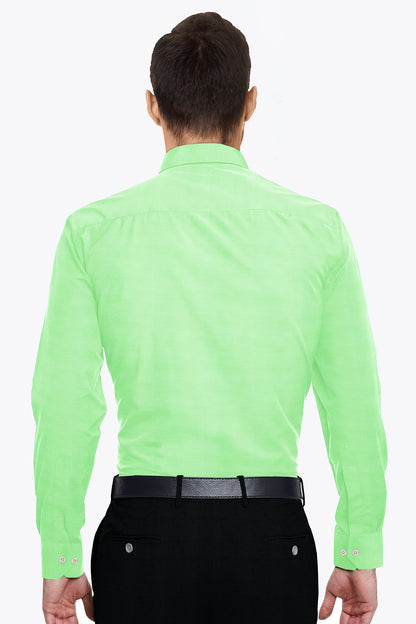 Lime Green Men's Luxurious Linen Shirt