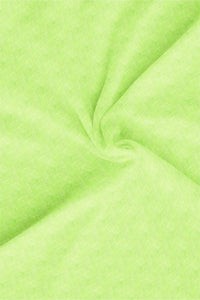 Lime Green Mandarin Collar Men's Luxurious Linen Shirt