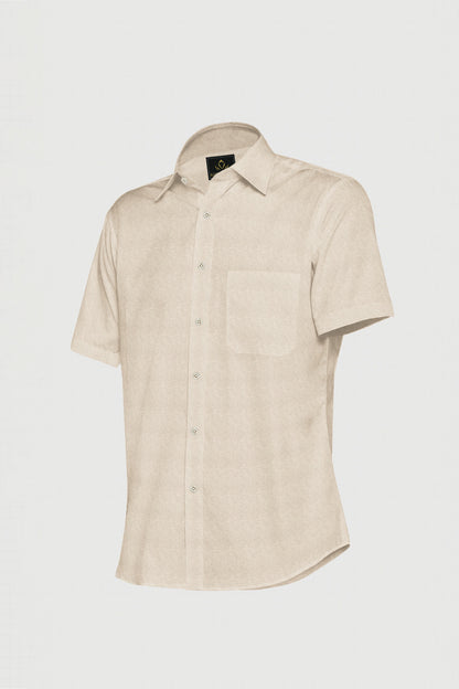 Light Fawn Men's Luxurious Linen Shirt