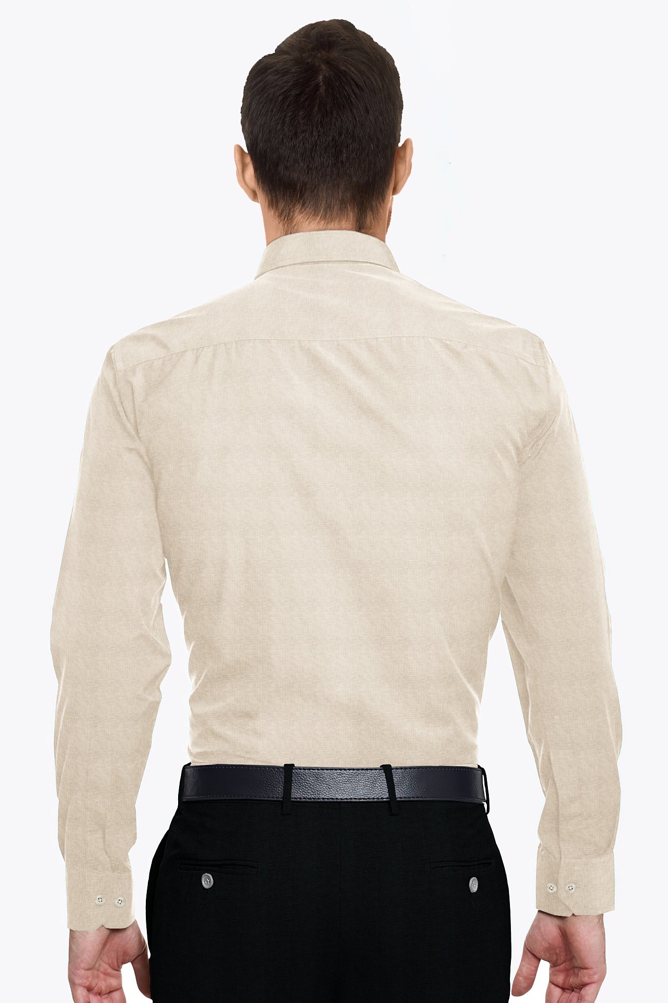 Light Fawn Men's Luxurious Linen Shirt