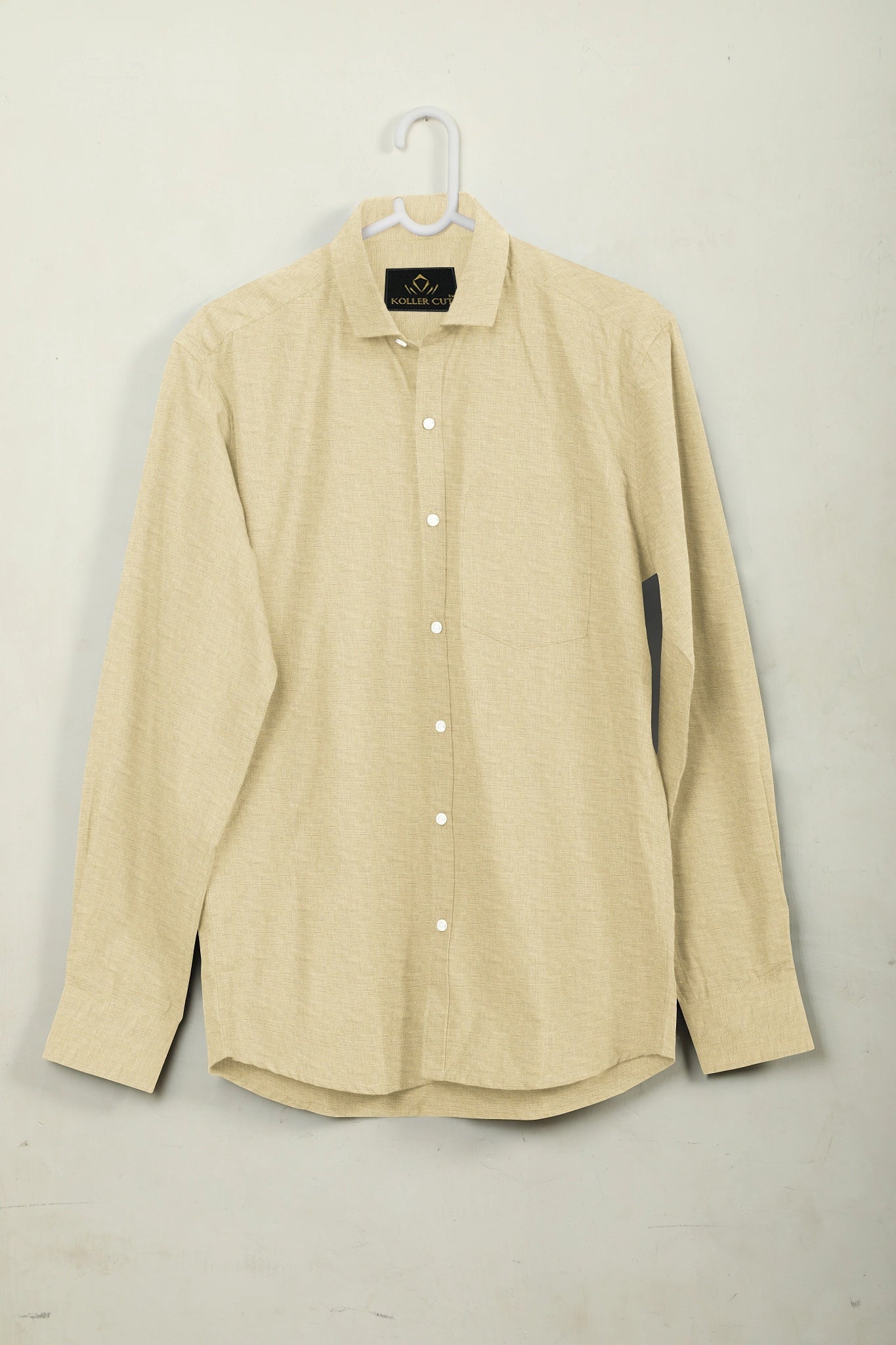 Light Fawn Men's Luxurious Linen Shirt