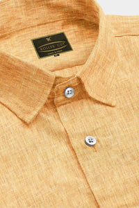 Honey Yellow Ombre Luxurious Linen Shirt