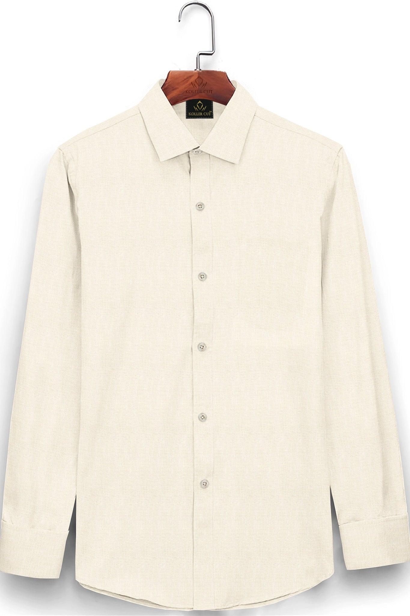 Beige Men's Luxurious linen shirt