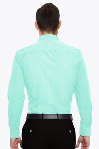 Celeste Blue Men's Luxurious Linen Shirt