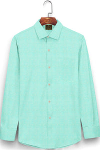 Celeste Blue Men's Luxurious Linen Shirt