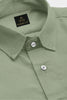 Mantle Green Giza Cotton Shirt