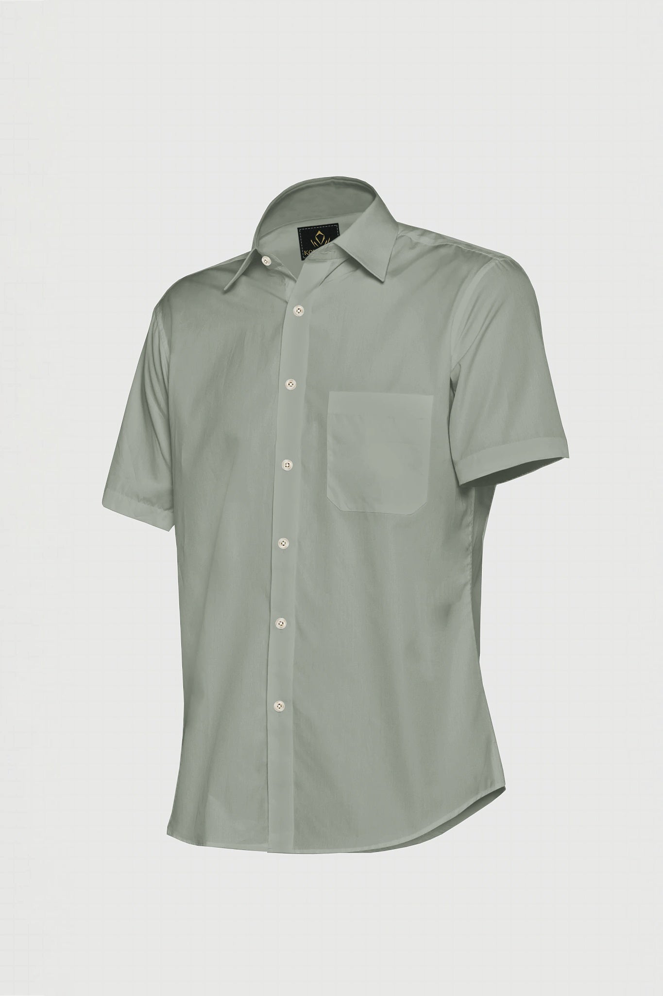 Mantle Green Giza Cotton Shirt