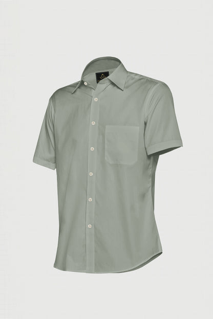 Mantle Green Giza Cotton Shirt