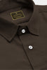 Umber Brown Men's Giza Cotton Shirt