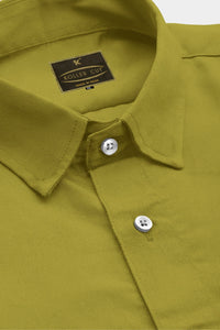 Olive Green Giza Cotton Shirt