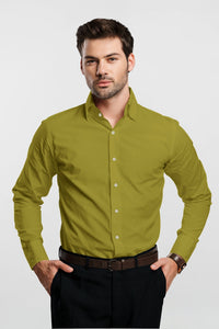 Olive Green Giza Cotton Shirt