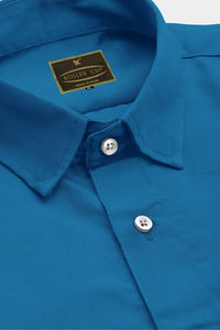 Sapphire Blue Giza Cotton Shirt