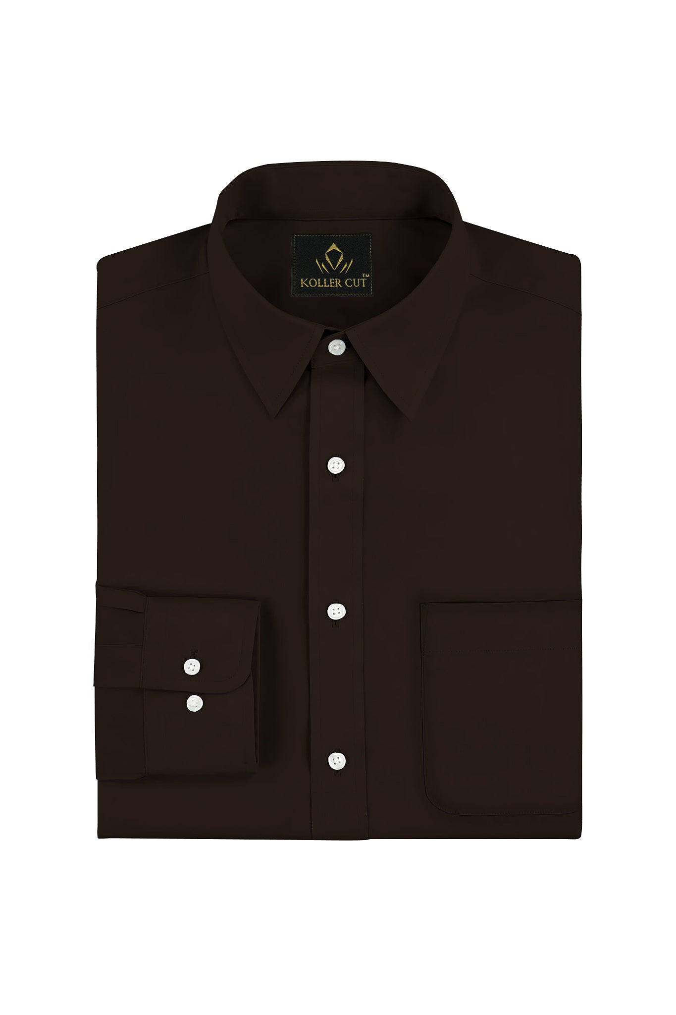 Coffee Brown Giza Cotton Shirt