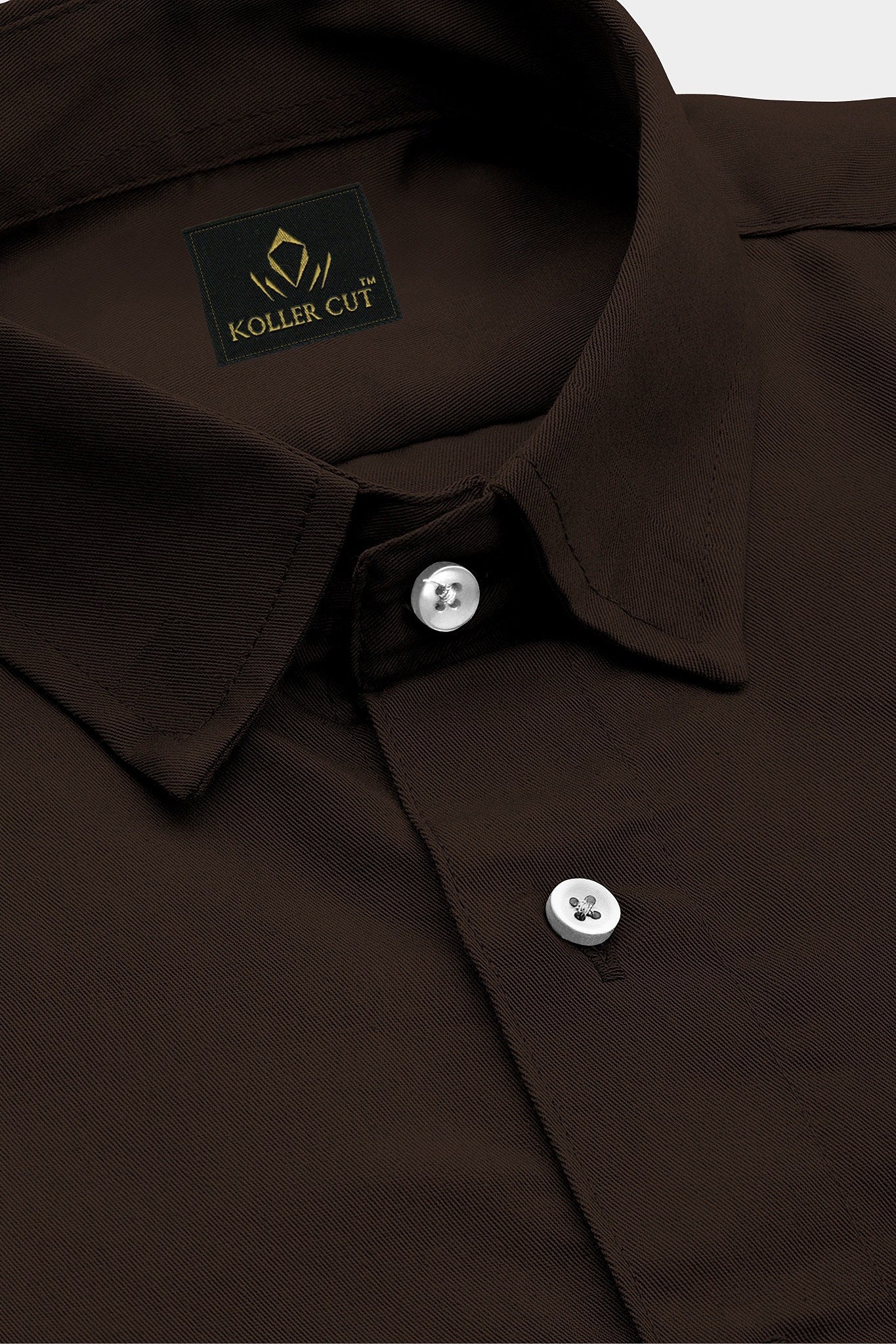 Coffee Brown Giza Cotton Shirt