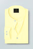 Elfin Yellow Mandarin Giza Cotton Shirt