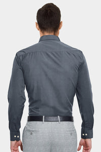 Porpoise Gray Luxurious Linen Shirt