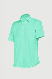 Aquamarine Cotton Linen Shirt
